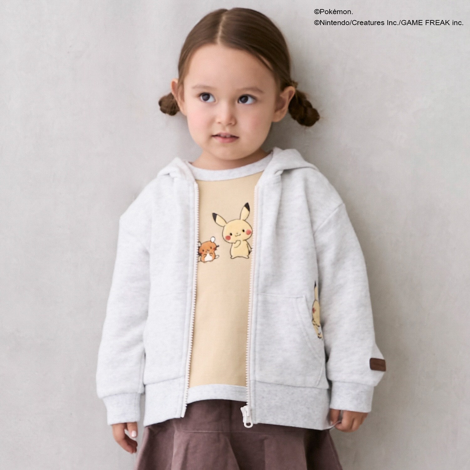 【モンポケ】ジップパーカー