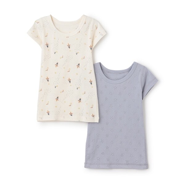 【弱酸性】半袖肌着2P