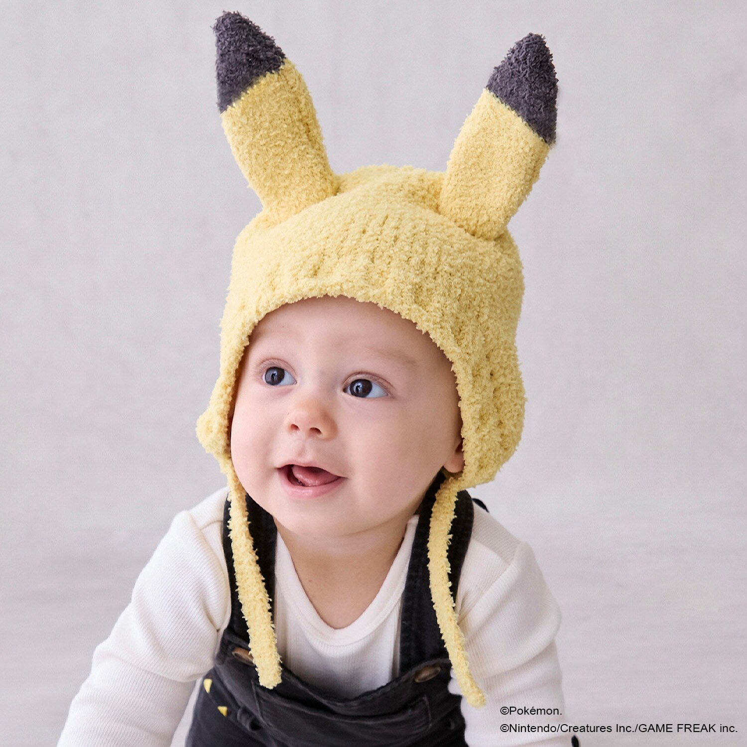 【モンポケ】耳付きニット帽