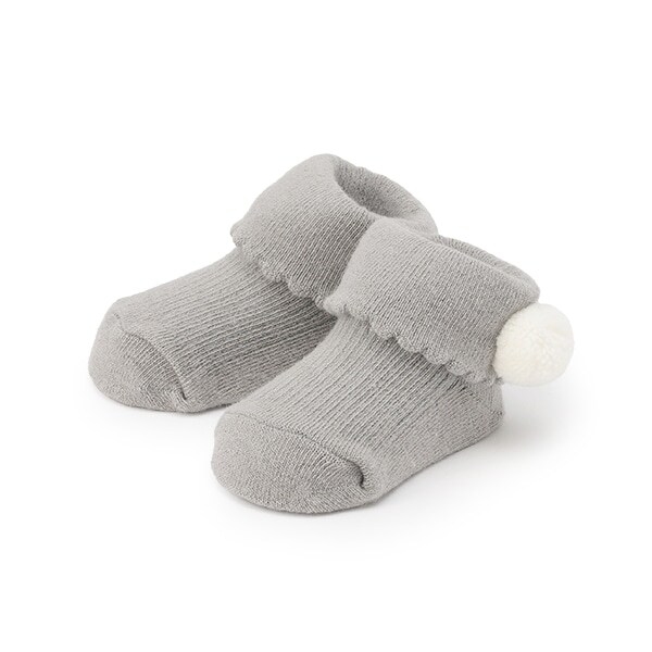 ポンポンつきソックス