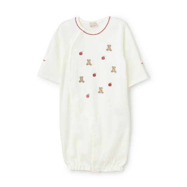 【オーガニック】アニマル刺しゅう2WAYオール