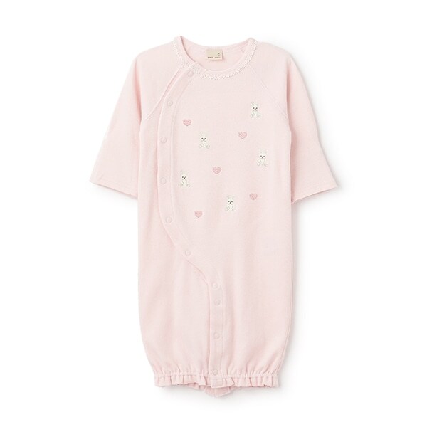 【オーガニック】アニマル刺しゅう2WAYオール