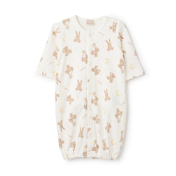 【肌着つき】動物柄2WAYオール