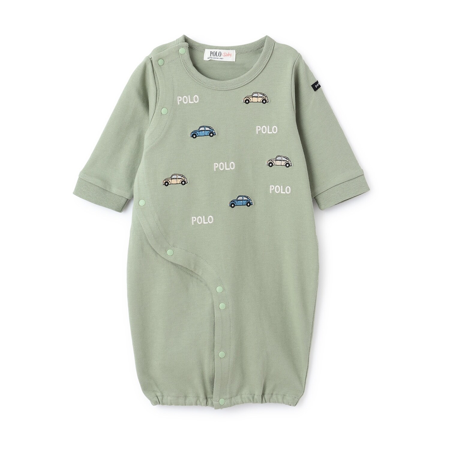 【POLO BCS】モチーフ刺繍長袖2WAYオール