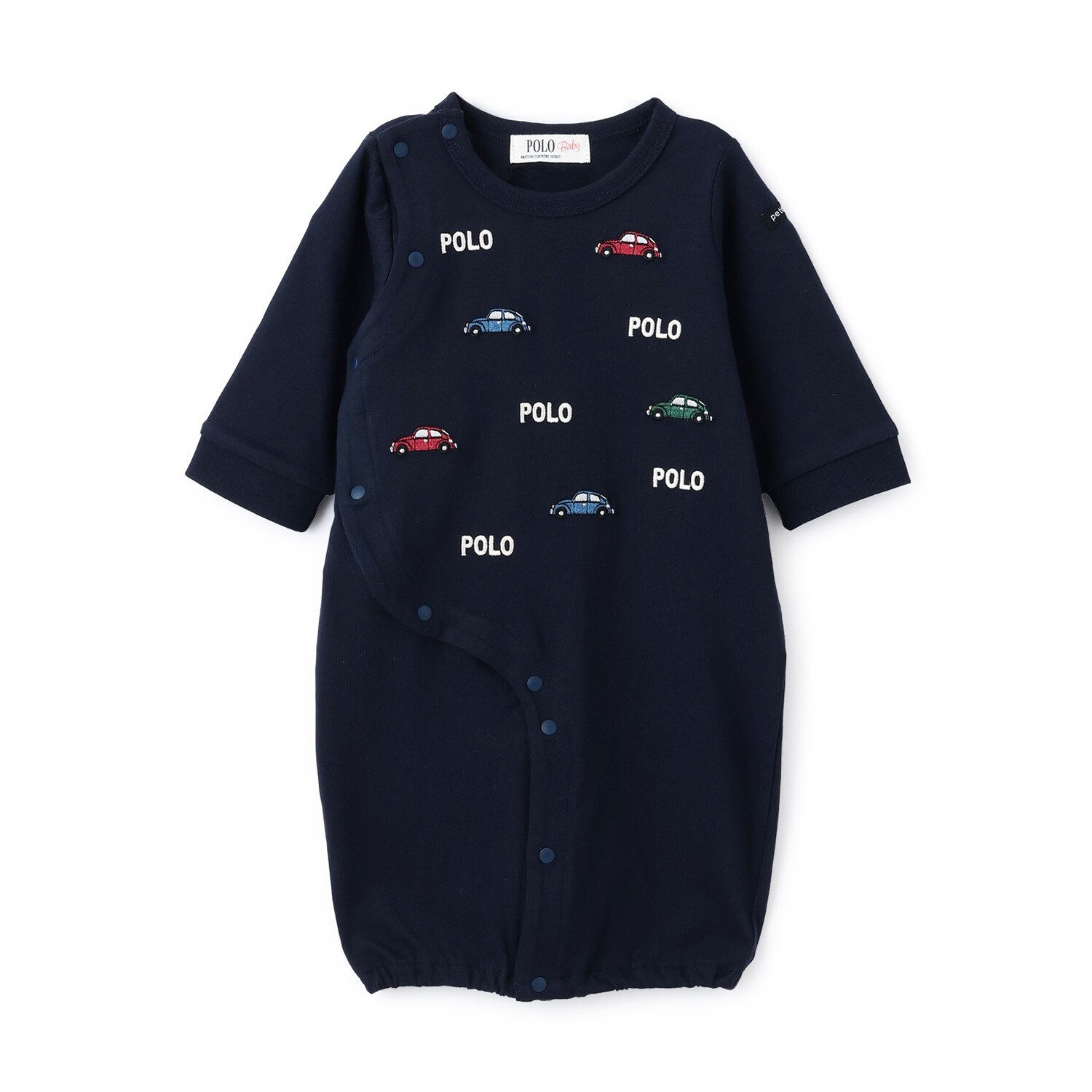 【POLO BCS】モチーフ刺繍長袖2WAYオール