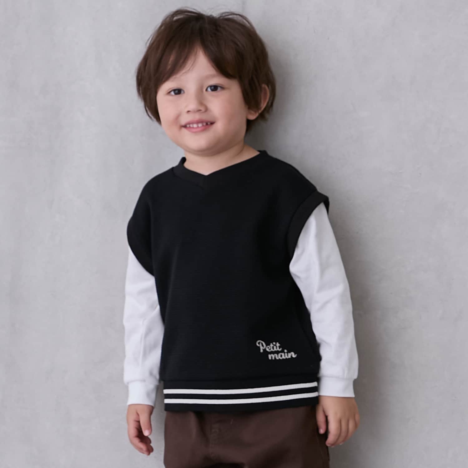 ベストレイヤード長袖Tシャツ