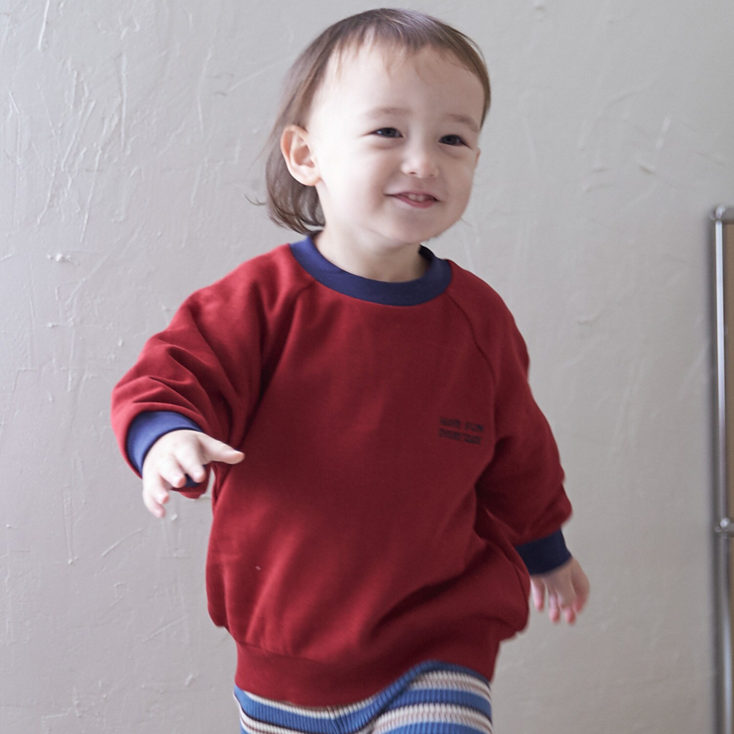 【GOODPRICE】裏起毛衿配色トレーナー