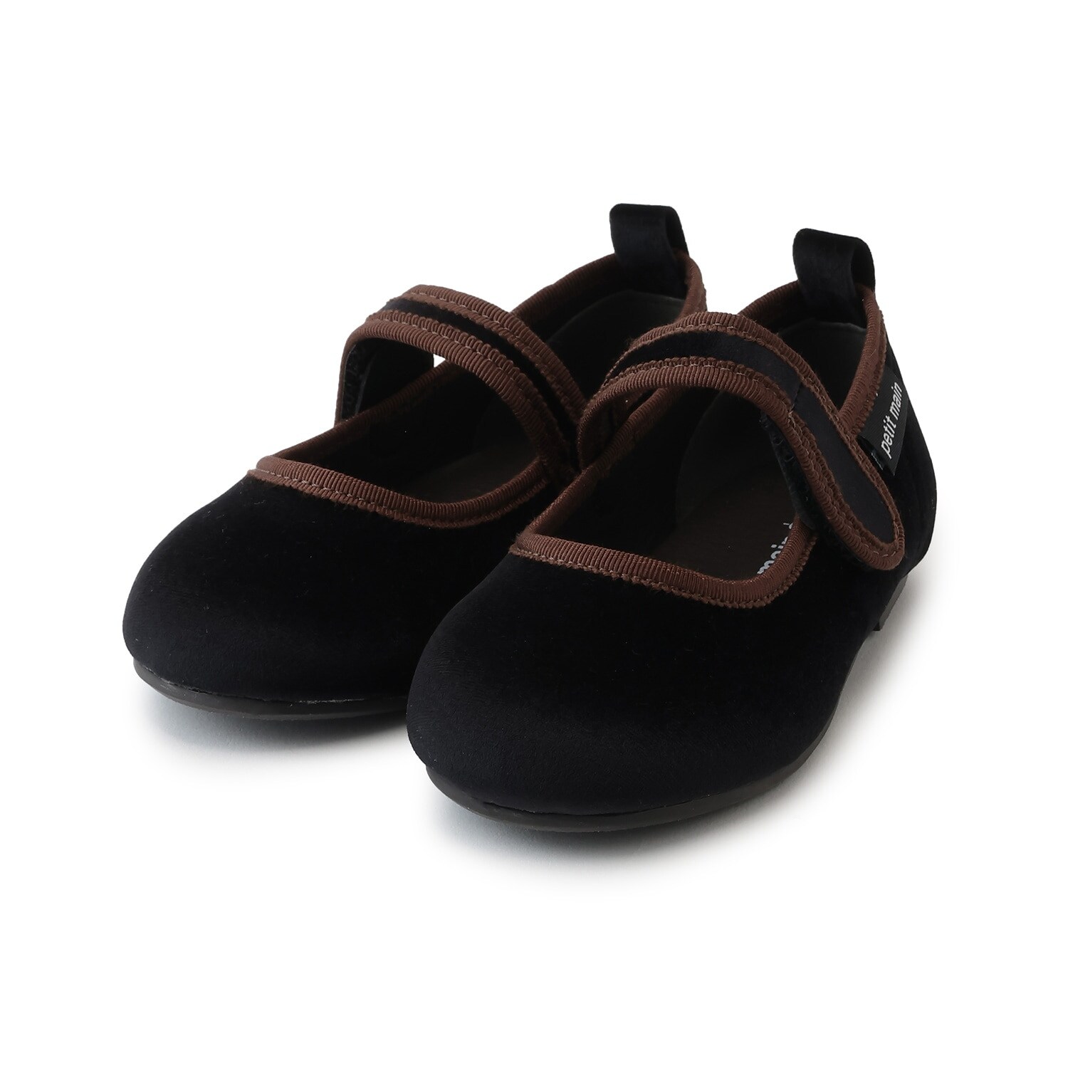 ワンストラップベロアシューズ