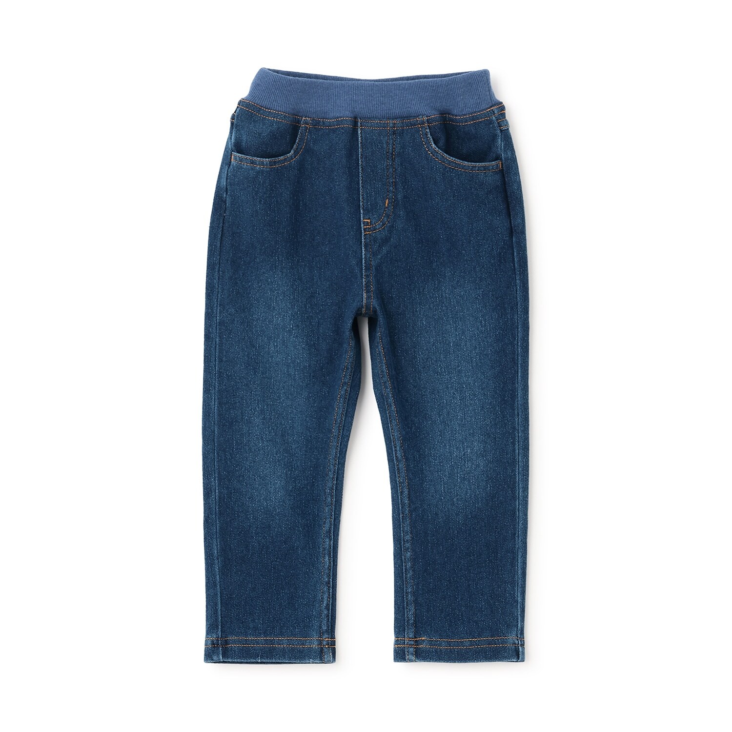 カットデニムロングパンツ