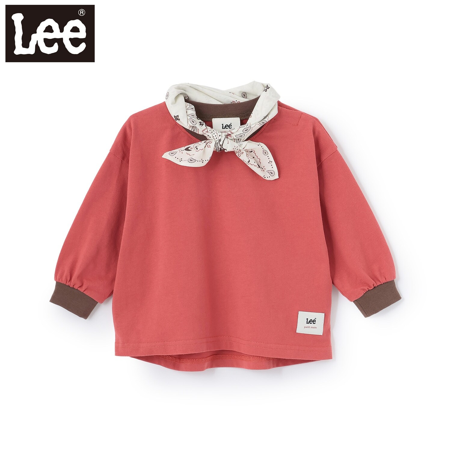 【Lee】バンダナ付きビッグシルエット長袖T