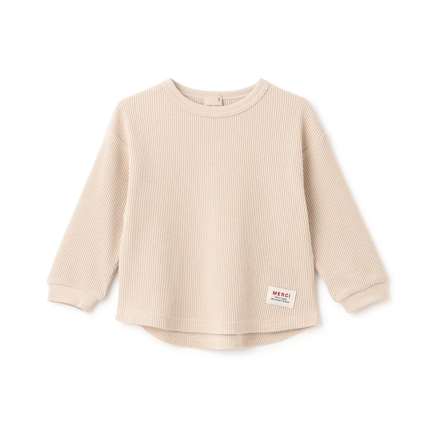 【プティプラ】ワッフル長袖T