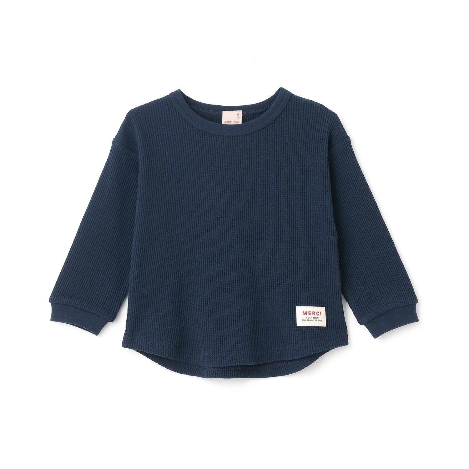 【プティプラ】ワッフル長袖T