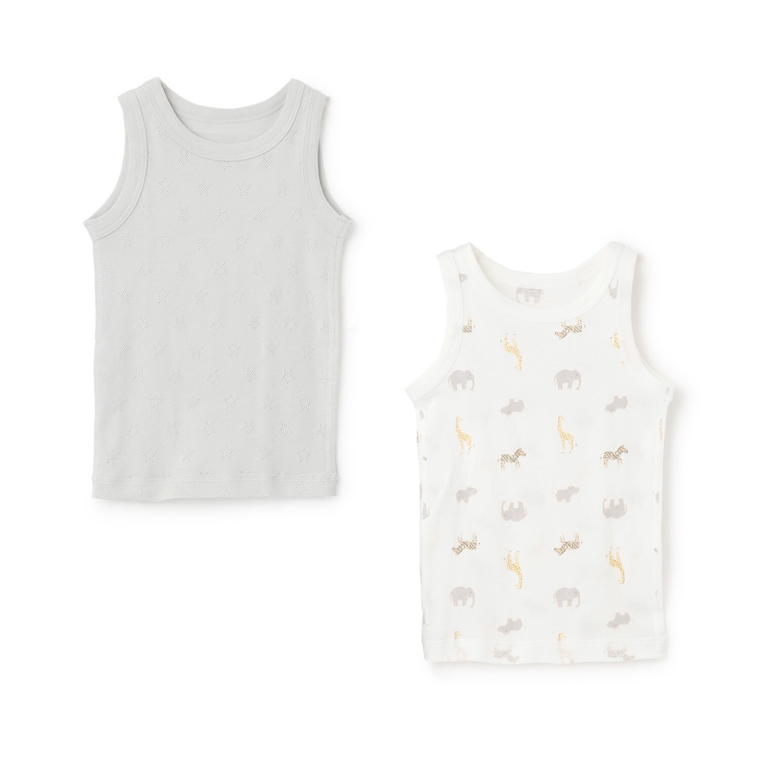 【弱酸性】男児タンク肌着2P