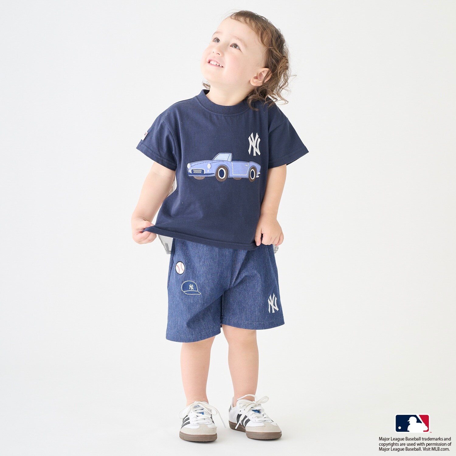 【MLB】カットハーフパンツ