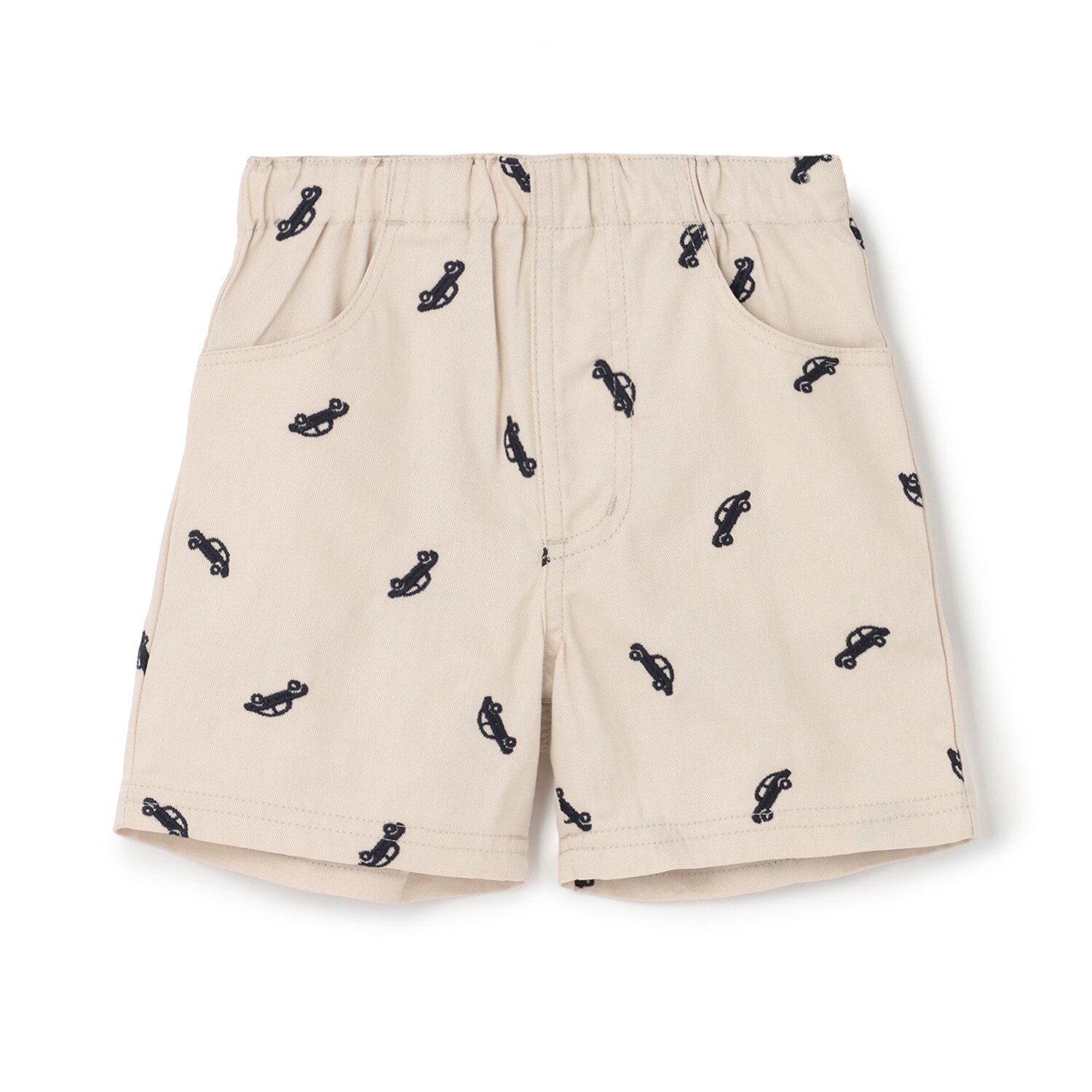 刺しゅう柄ハーフパンツ