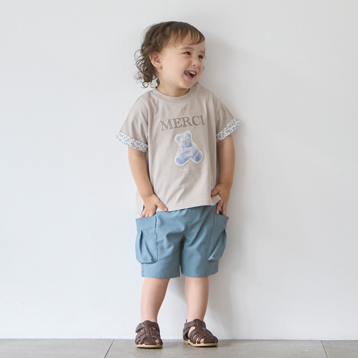 のびのびツイルポケットショートパンツ