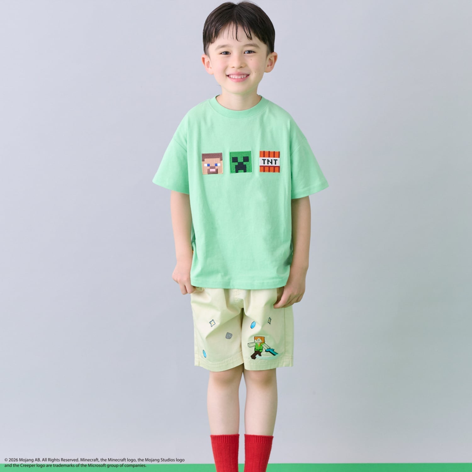 【MINECRAFT】刺しゅうハーフパンツ