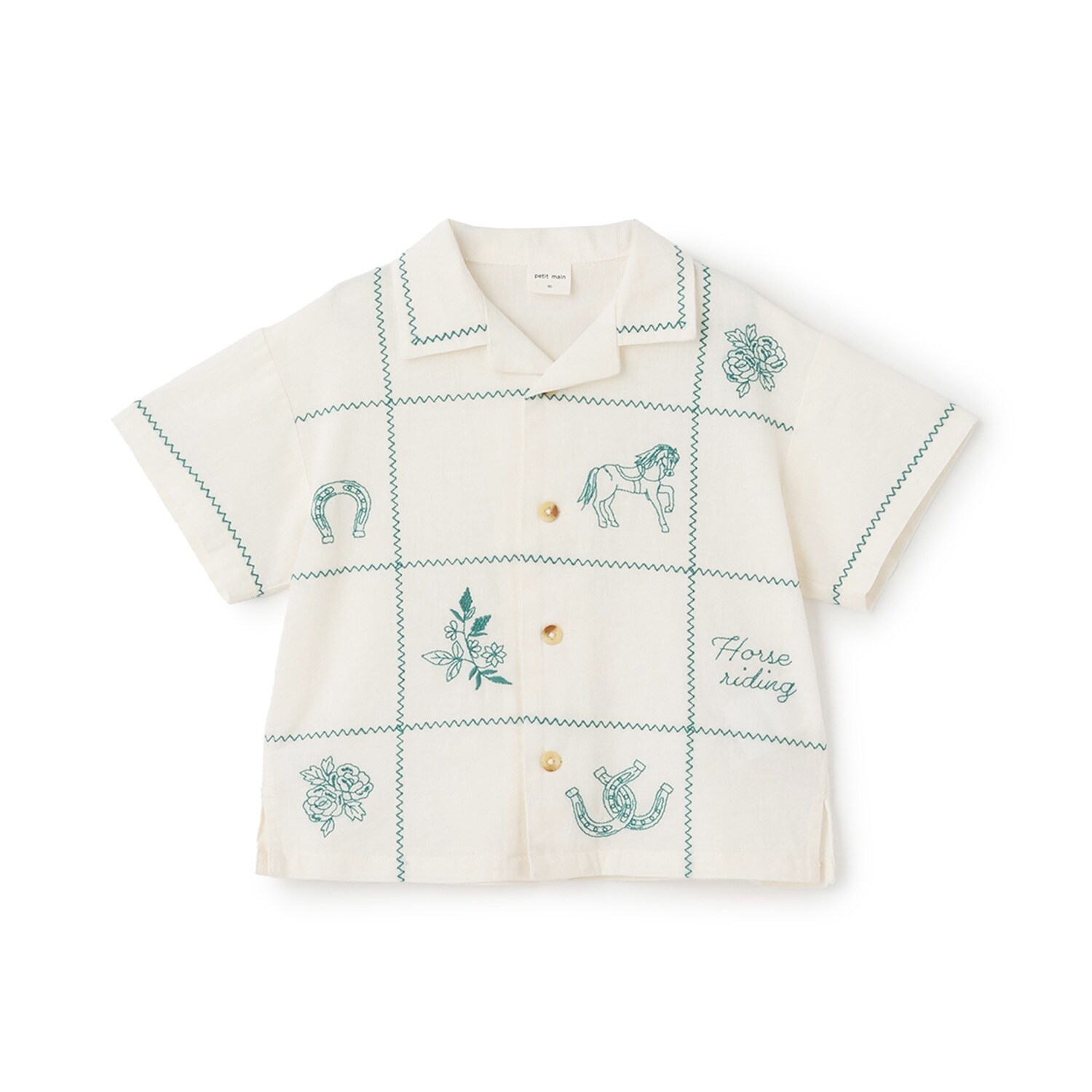 【リンク】インド綿刺しゅうシャツ