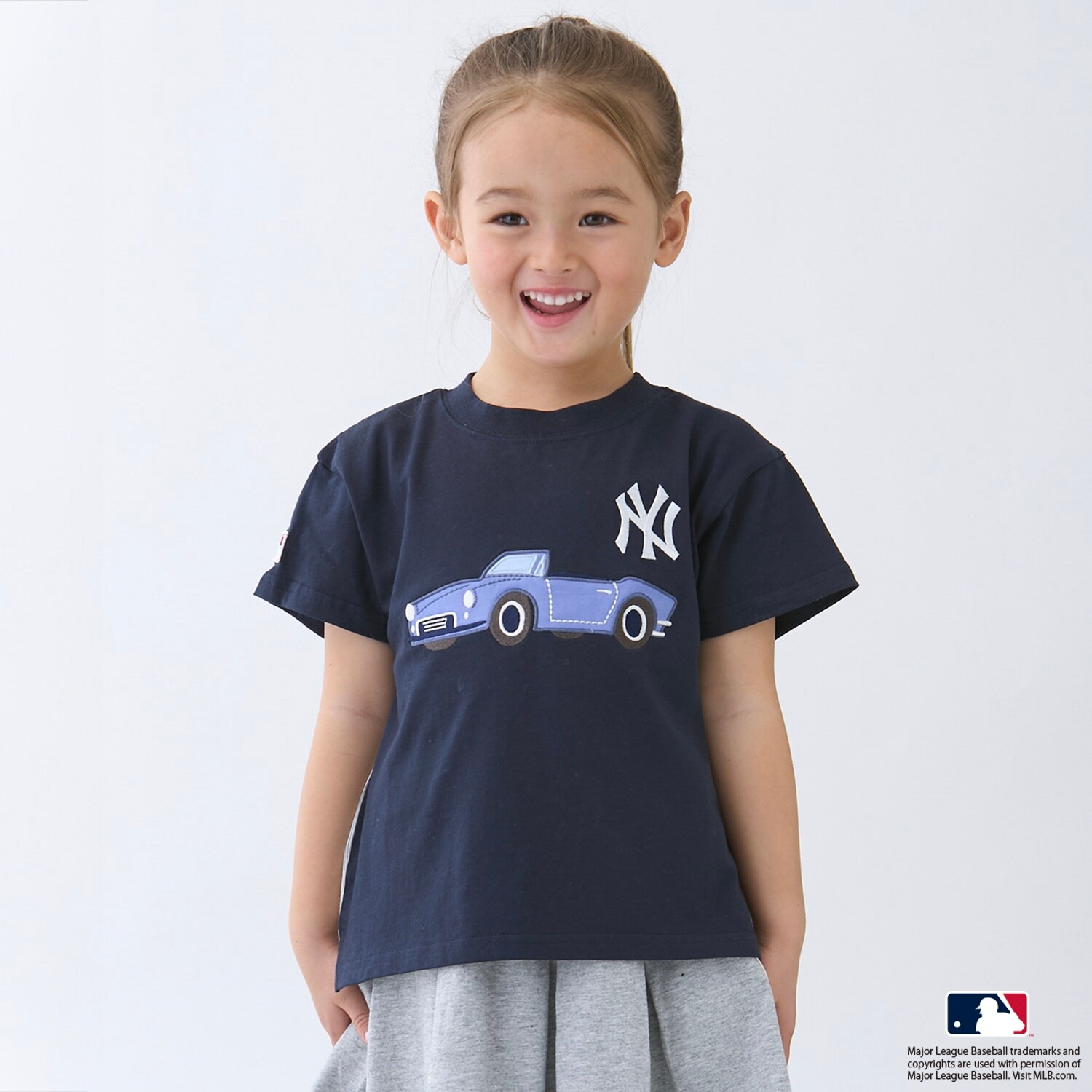 【MLB】車アップリケTシャツ