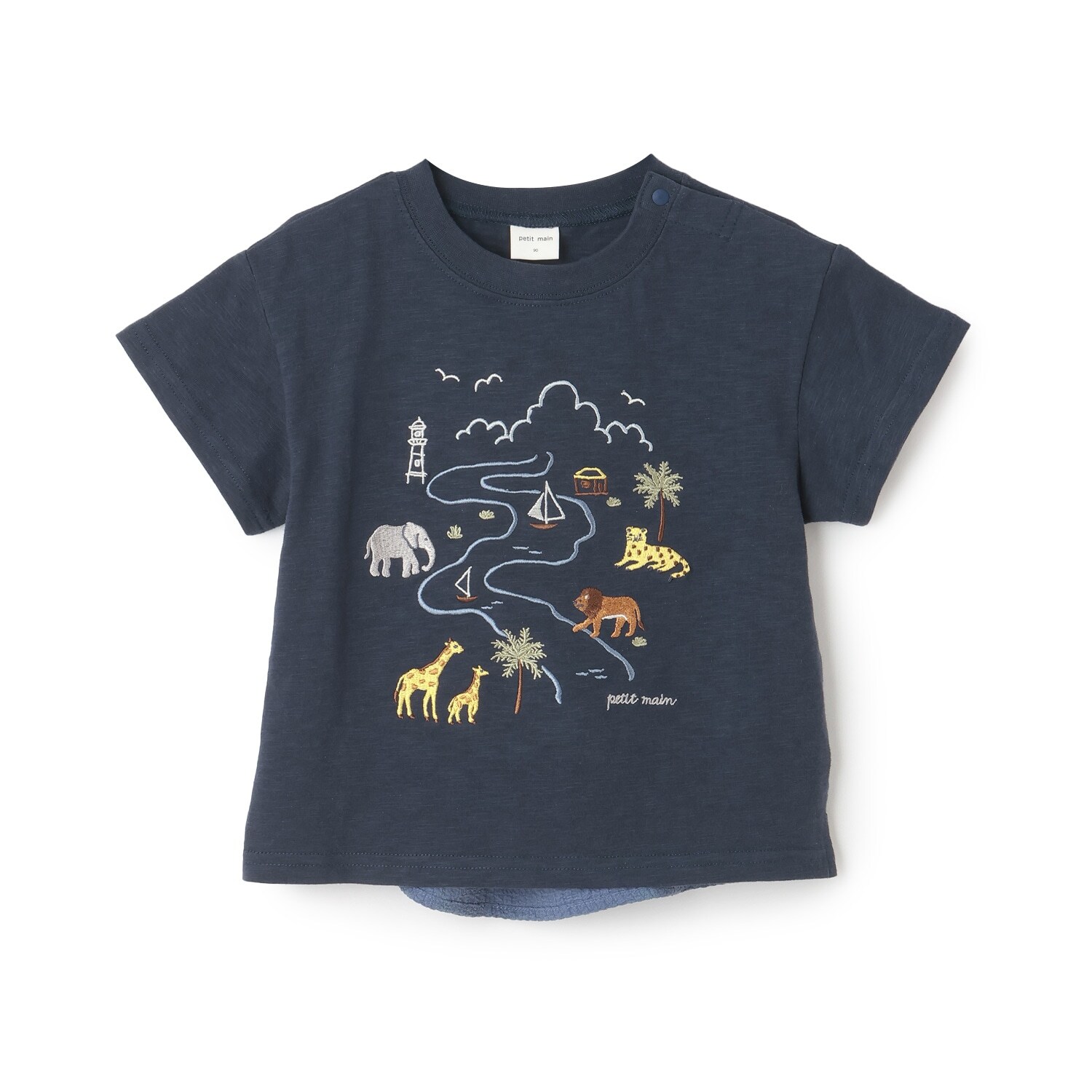 サファリ刺しゅう半袖Tシャツ