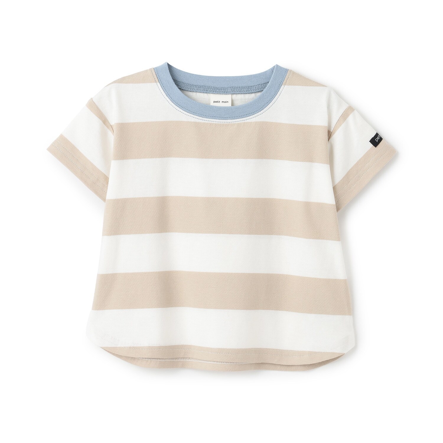 【食品防汚】ボーダー半袖Tシャツ