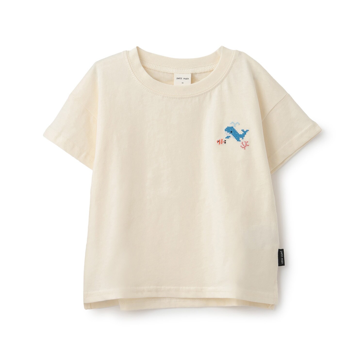 【食品防汚】刺しゅう半袖Tシャツ