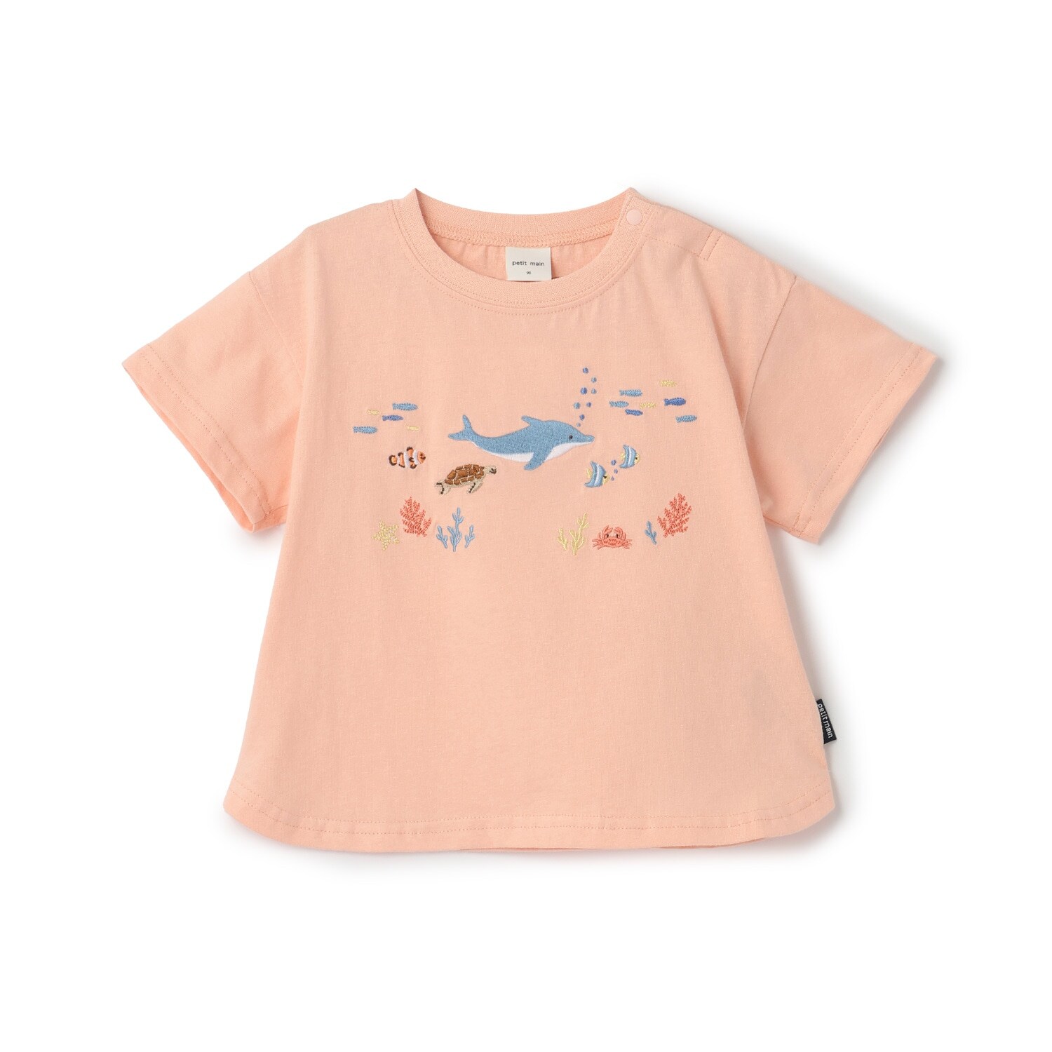 【接触冷感】海の生き物刺しゅうTシャツ