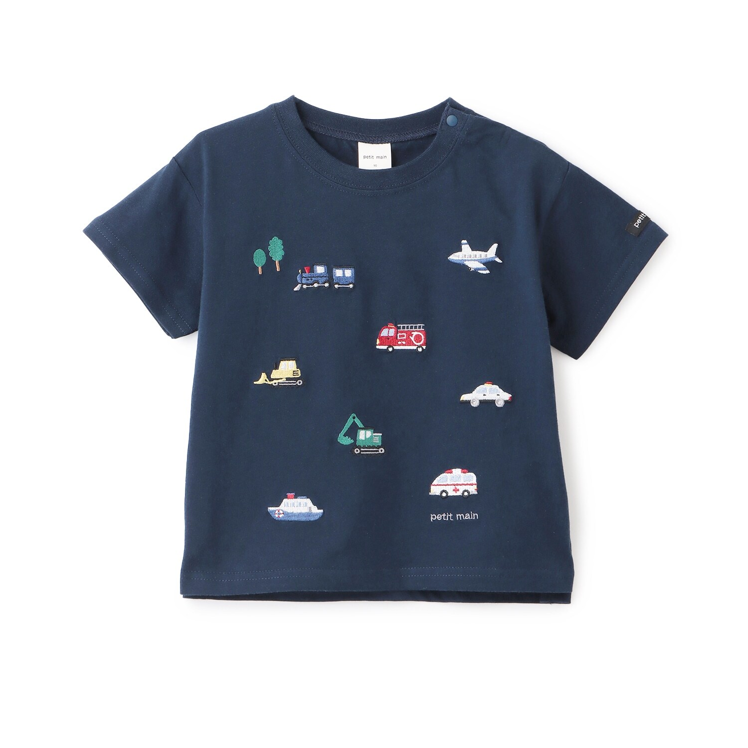 【接触冷感】働く車刺しゅう半袖Tシャツ