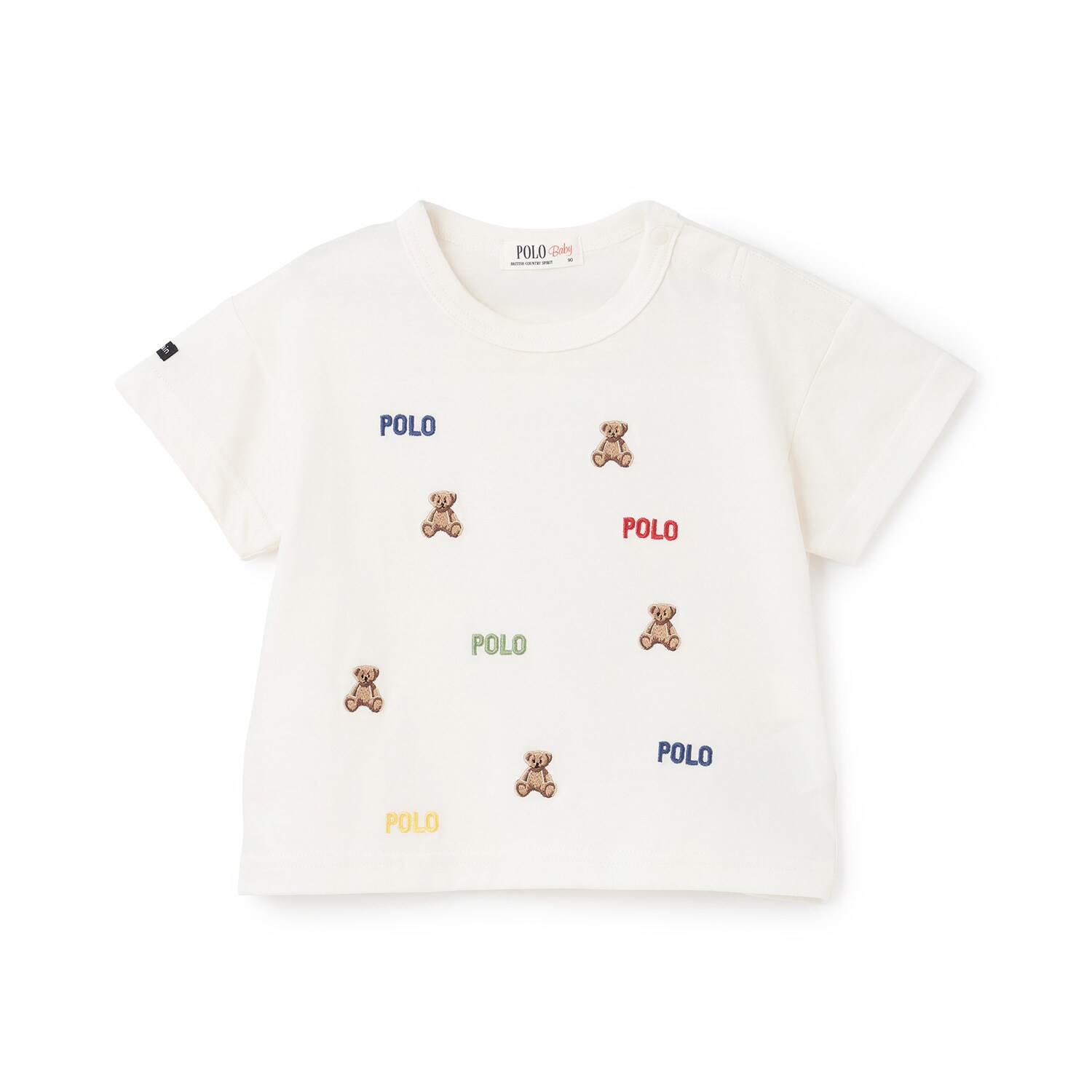 【POLO BCS】くま刺しゅう半袖Tシャツ