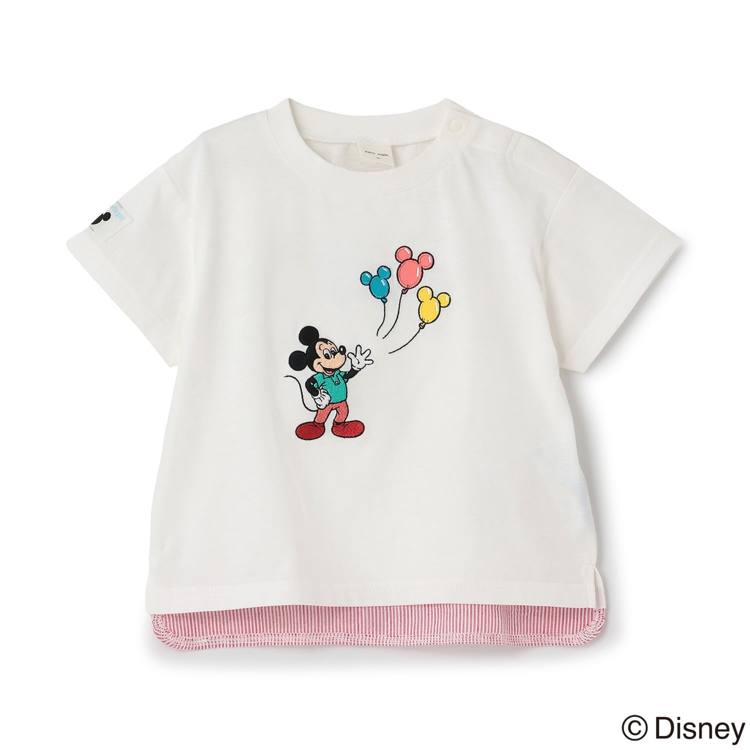 【Disney】アソートアップリケ半袖Tシャツ