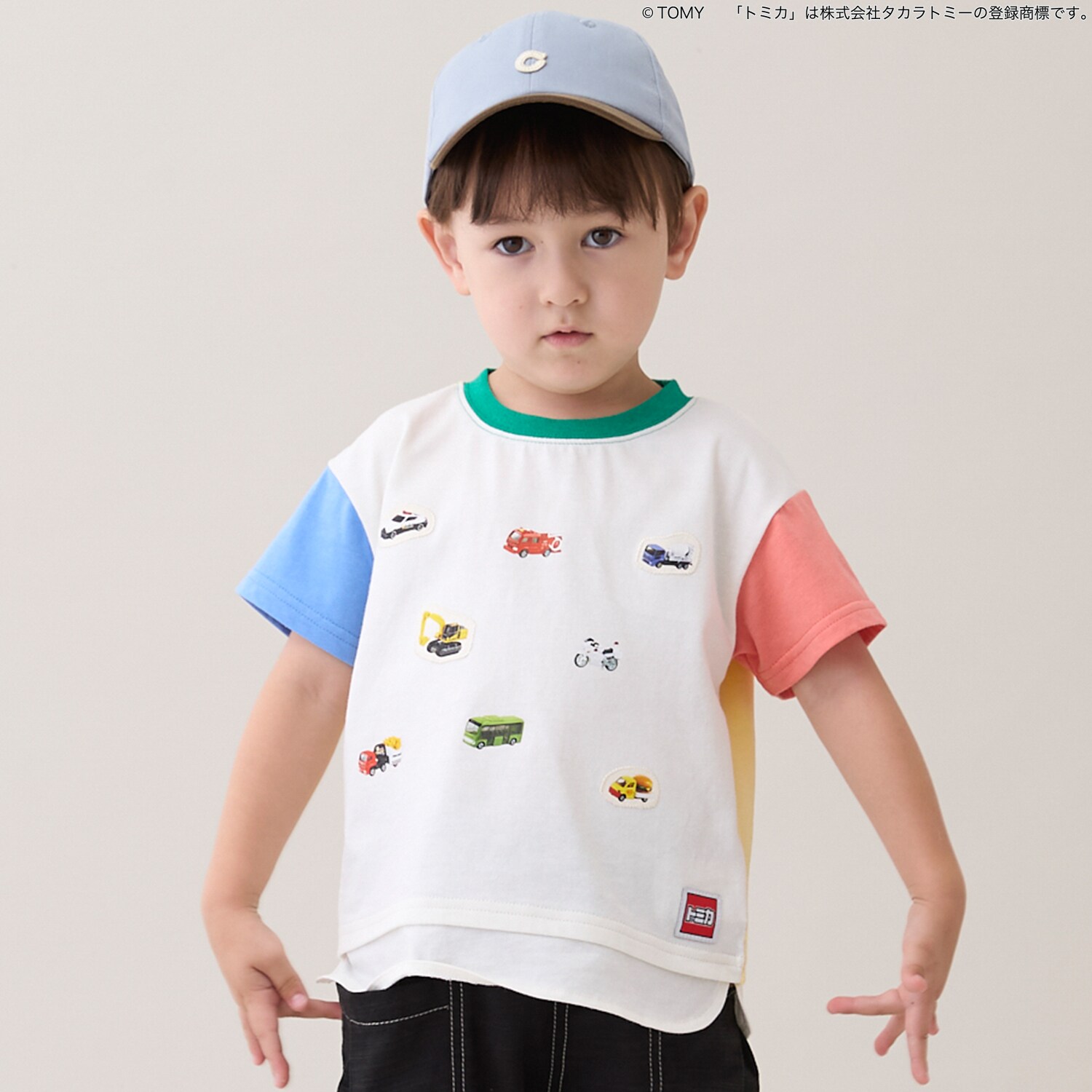 【TOMICA】裾重ね着半袖Tシャツ