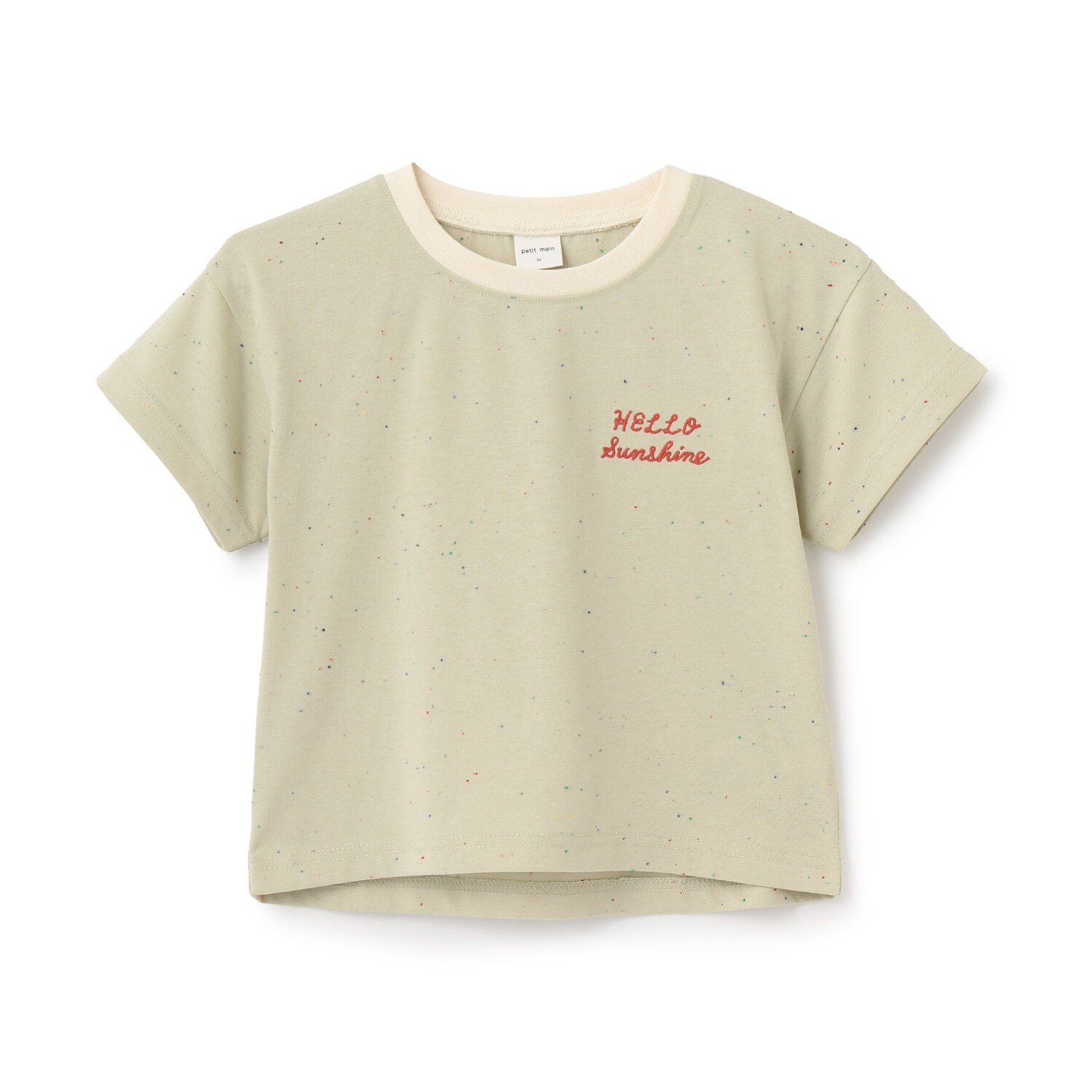 【接触冷感】ネップグラフィック半袖Tシャツ