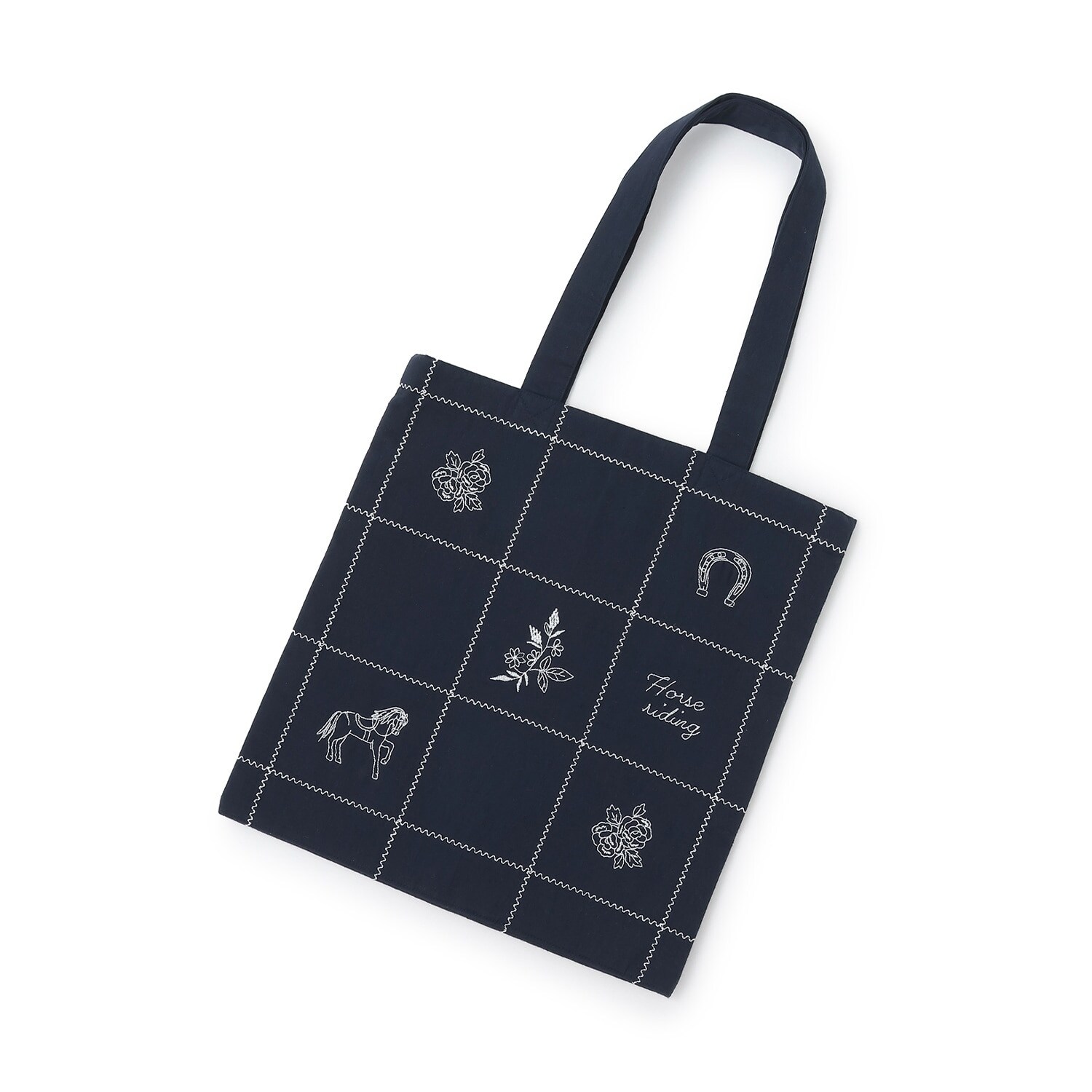 【親子リンク】インド綿刺しゅうトートバッグ