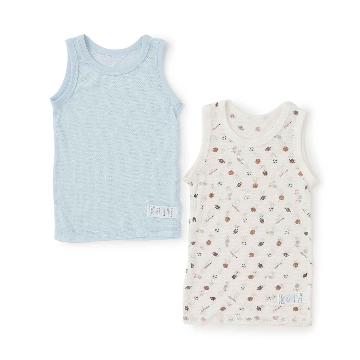 【弱酸性】メッシュタンク肌着2P