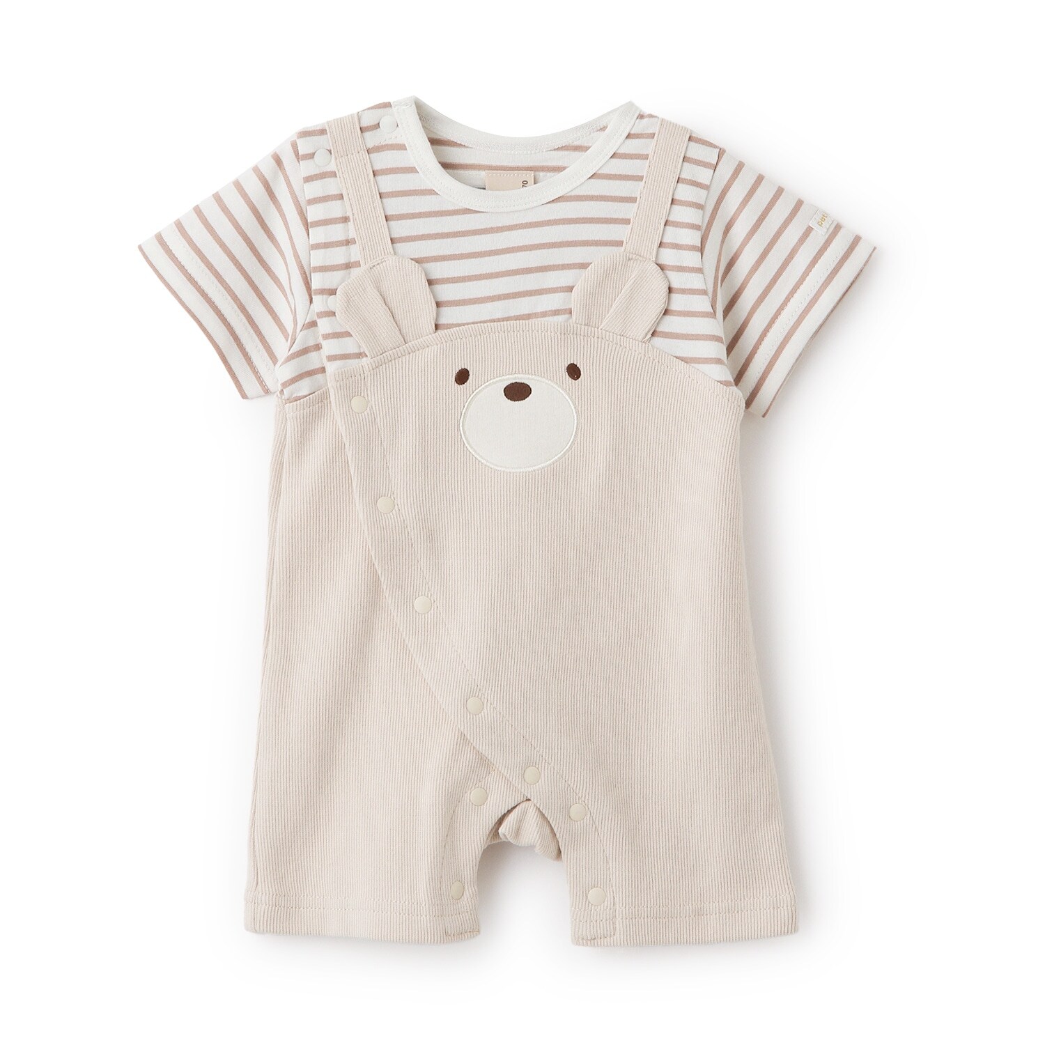 くま耳サロペットカバーオール