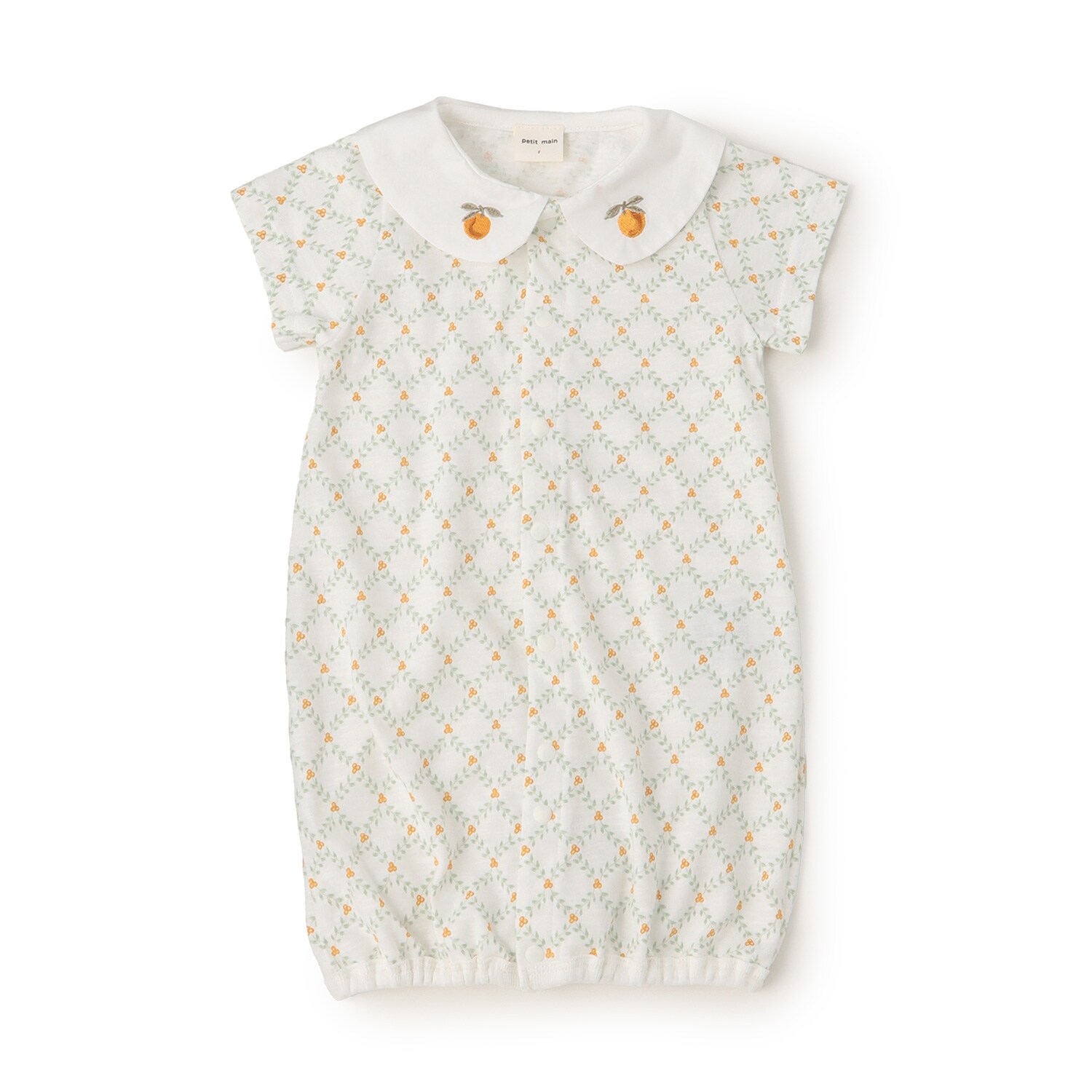 フルーツ衿刺しゅう2wayオール