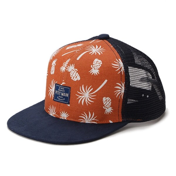 アロハ柄メッシュキャップ