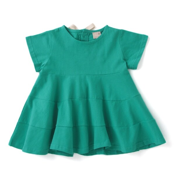 バックリボンAラインフレアチュニック