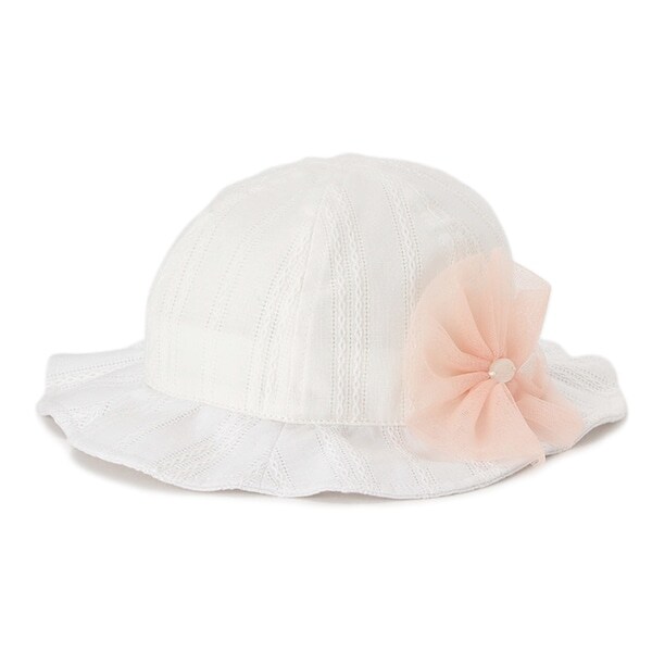 チュールリボンつきハット