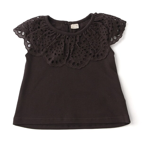 スカラップレース衿Tシャツ