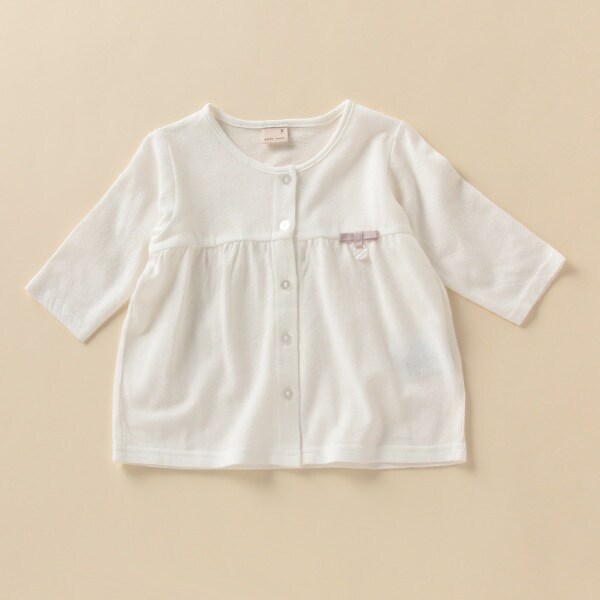 UVケア 切り替え透けカーディガン