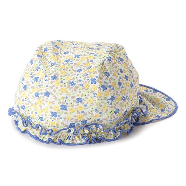 日よけ布つき小花柄スイムキャップ【SWIM】