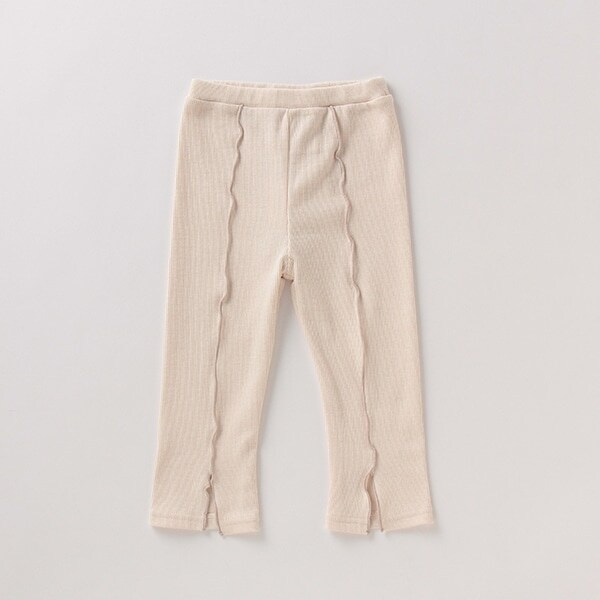 フロントスリットリブレギンス