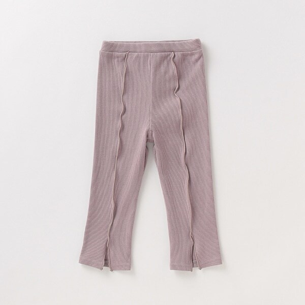 フロントスリットリブレギンス