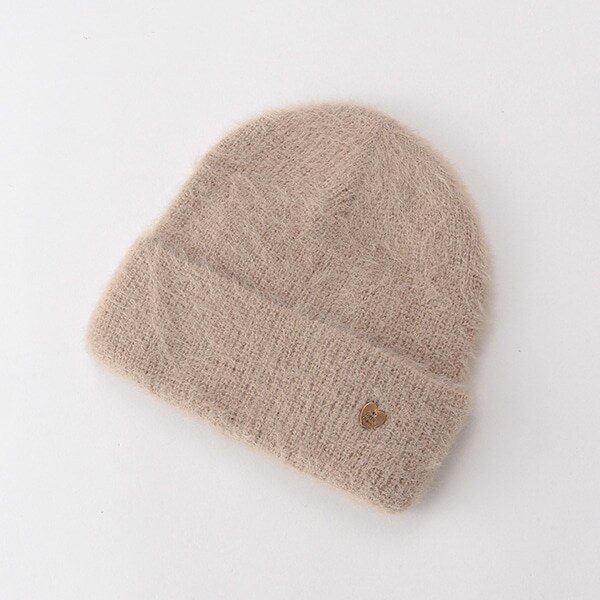 後ろベロアリボンシャギーニットキャップ