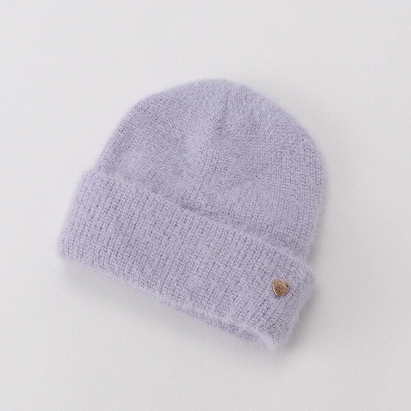 後ろベロアリボンシャギーニットキャップ