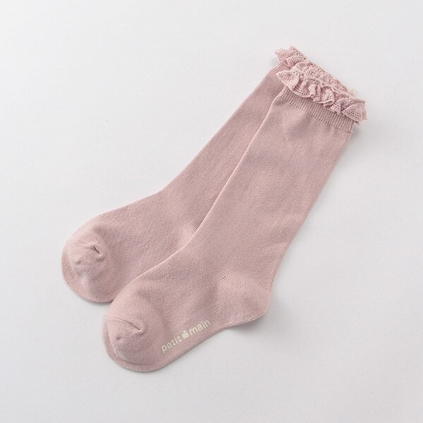 レースフリルハイソックス