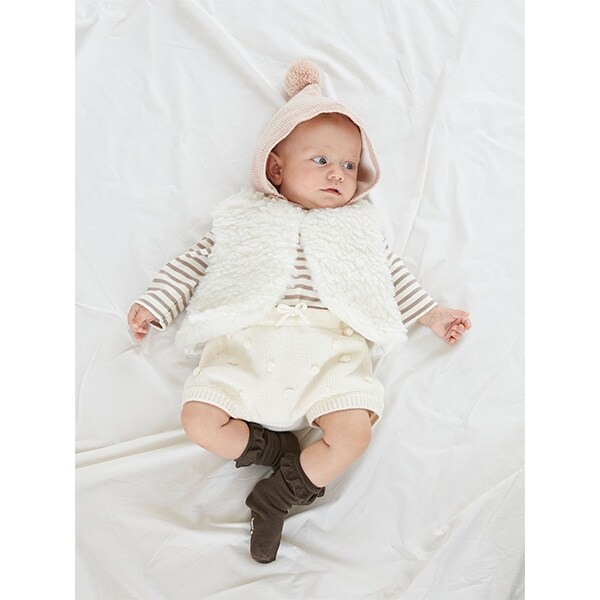 抗菌防臭 もこもこボアベスト