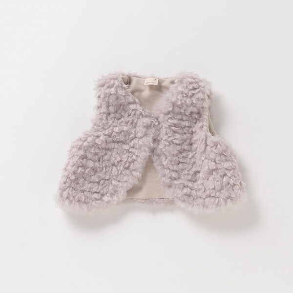 抗菌防臭 もこもこボアベスト