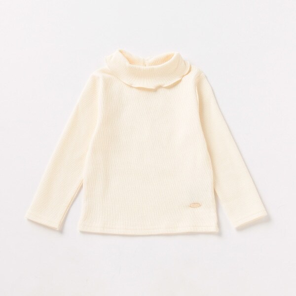 オーガニックコットン 裏起毛 ハイネックTシャツ